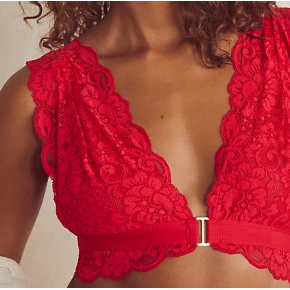 Free People -We are HAH -Got Ur Back Bra in Siren Red Size XS NWT Valentine